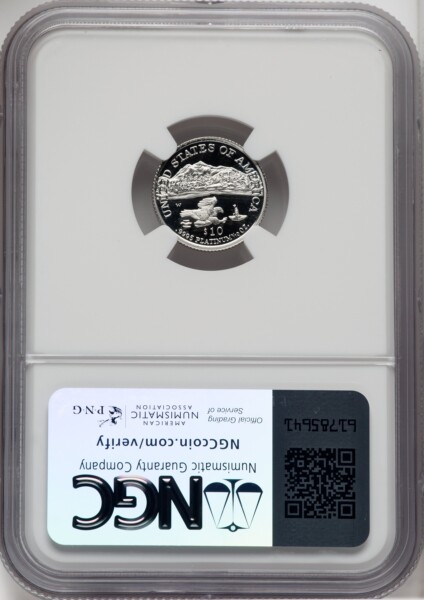 2002-W $10 Tenth-Ounce Platinum Eagle, PR, DC 70 NGC