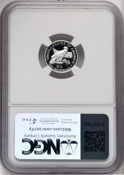 2003-W $10 Tenth-Ounce Platinum, PR, DC 70 NGC