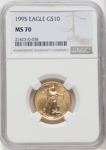 1995 $10 Quarter-Ounce Gold Eagle, MS NGC