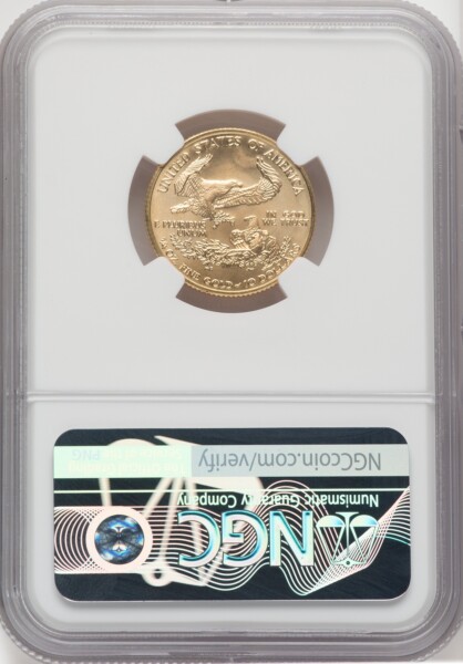 2002 $10 Quarter-Ounce Gold Eagle, MS NGC