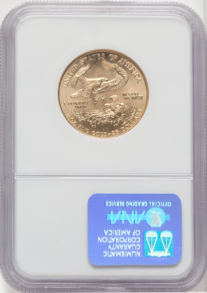 2002 $25 Half-Ounce Gold Eagle, MS NGC