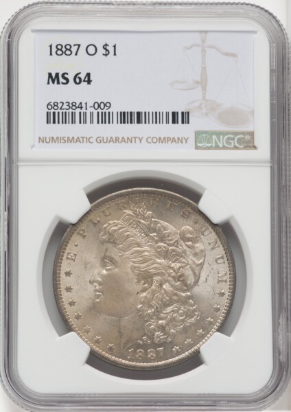 1887-O S$1 64 NGC