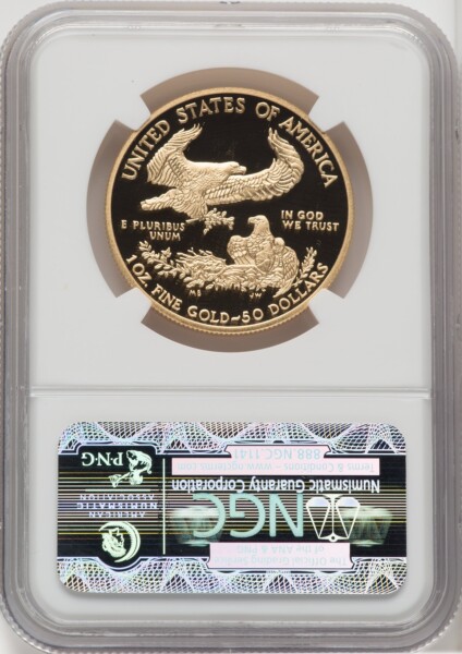 2013-W $50 One-Ounce Gold Eagle, First Strike, PR DC 70 NGC