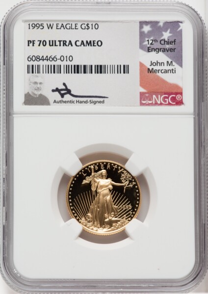 1995-W $10 Quarter-Ounce Gold Eagle, PR, DC 70 NGC
