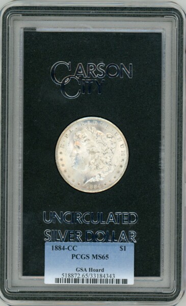 1884-CC S$1 GSA Hoard, MS 65 PCGS