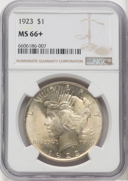 1923 S$1 NGC Plus 66 NGC
