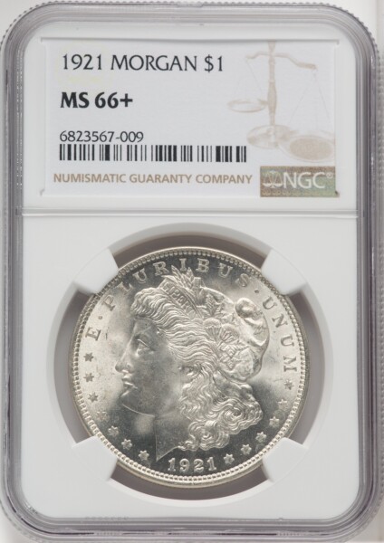 1921 S$1 Morgan, MS NGC Plus 66 NGC