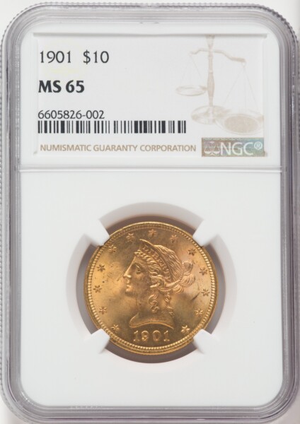 1901 $10 65 NGC