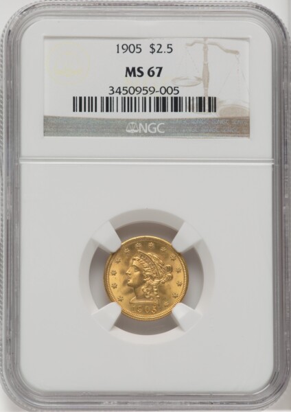 1905 $2 1/2 67 NGC