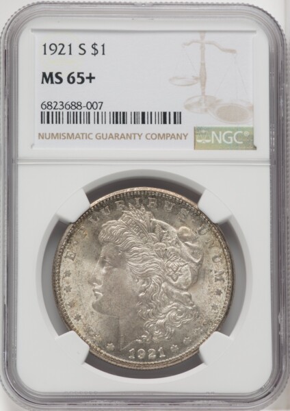 1921-S S$1 NGC Plus 65 NGC