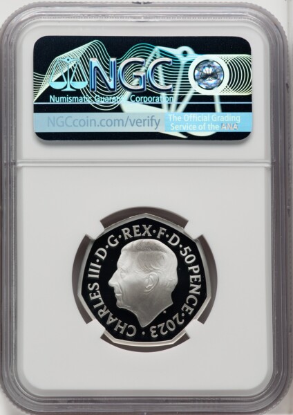 Charles III silver Colorized Proof "R2-D2 & C-3PO" 50 Pence 2023 PR69  Ultra Cameo NGC, 69 NGC