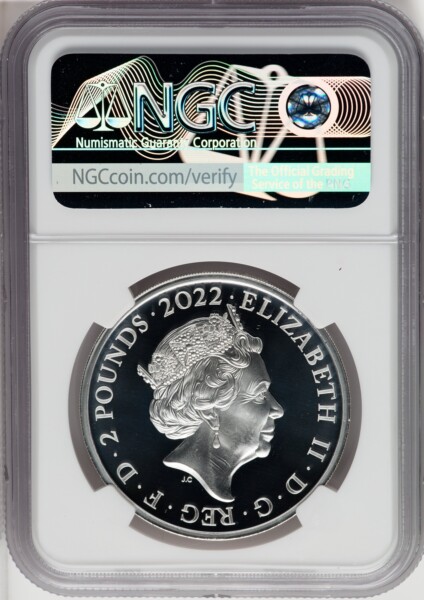 Elizabeth II silver Proof "King Henry VII" 2 Pounds (1 oz) 2022 PR70  Ultra Cameo NGC, 70 NGC