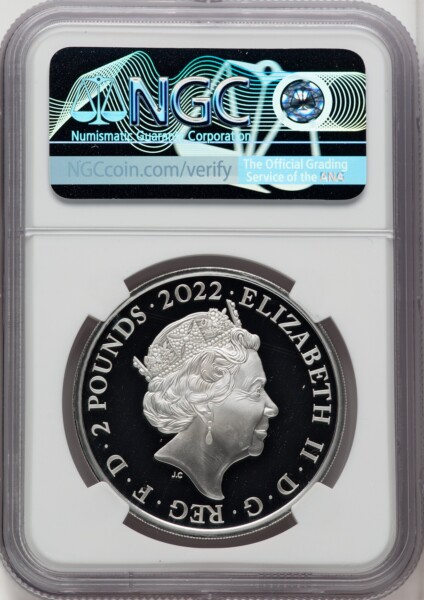 Elizabeth II silver Proof "King Henry VII" 2 Pounds (1 oz) 2022 PR70  Ultra Cameo NGC, 70 NGC