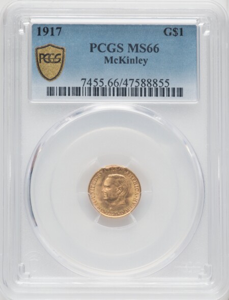 1917 G$1 McKinley PCGS Secure 66 PCGS