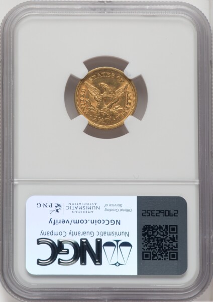 1853 $2 1/2 58 NGC