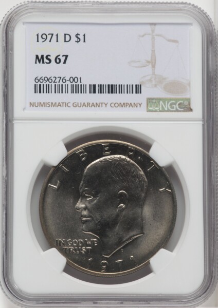 1971-D $1 67 NGC