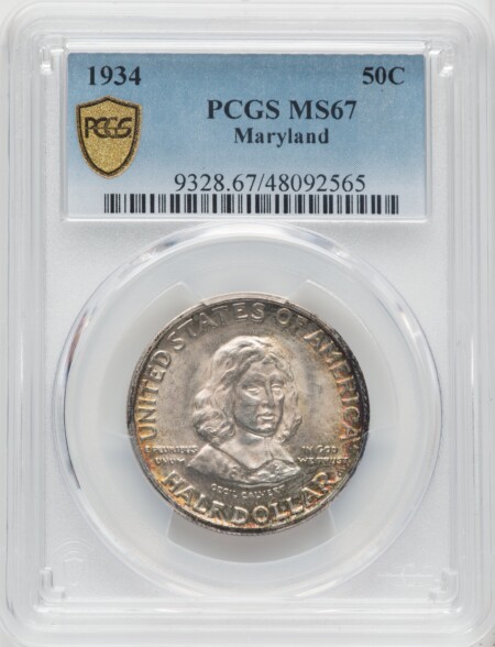 1934 50C Maryland, MS PCGS Secure 67 PCGS