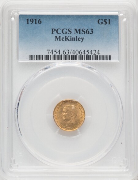1916 G$1 McKinley 63 PCGS