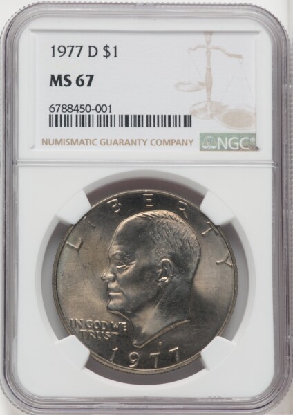 1977-D $1 67 NGC