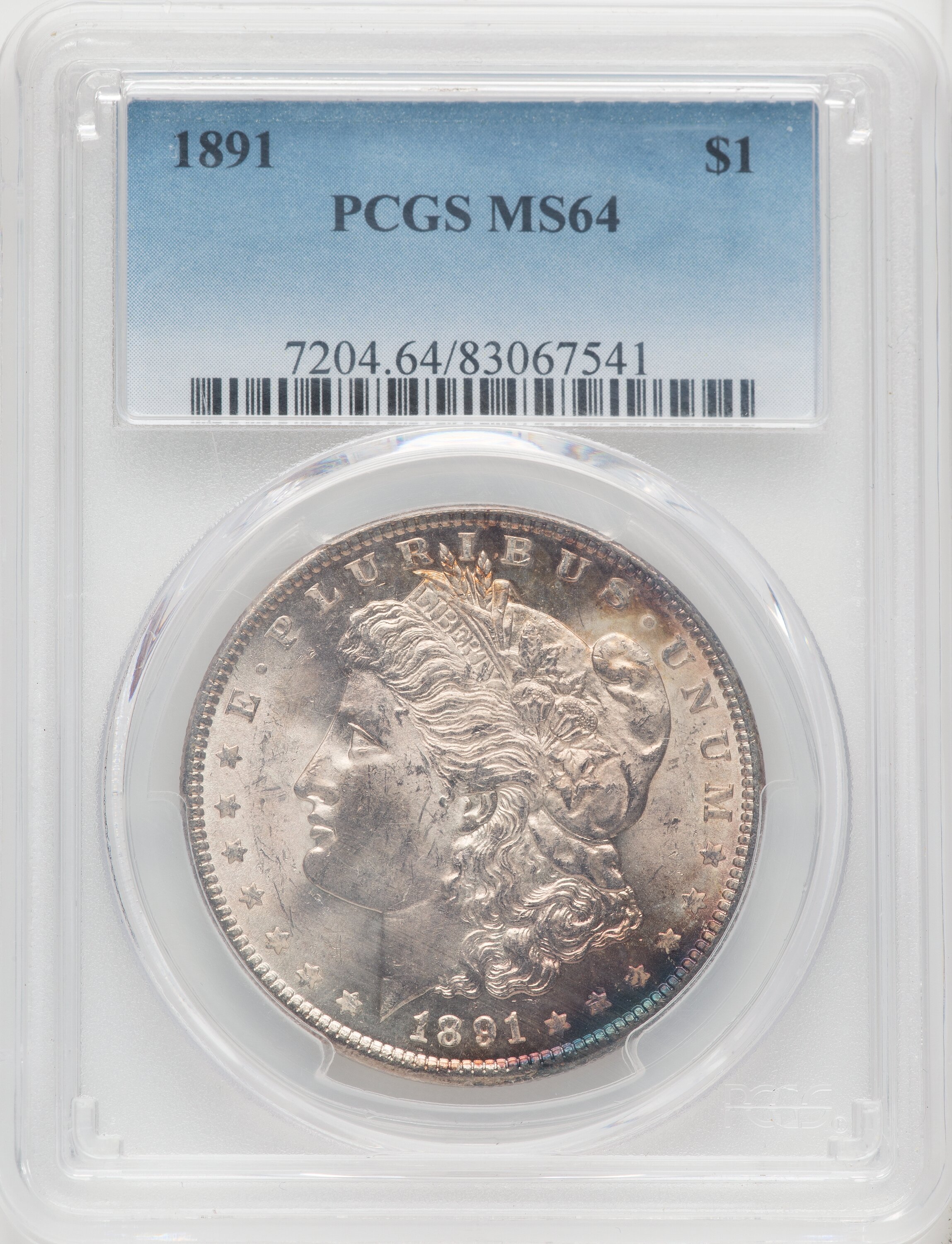 1891 S$1 64 PCGS