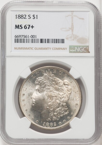 1882-S S$1 NGC Plus 67 NGC