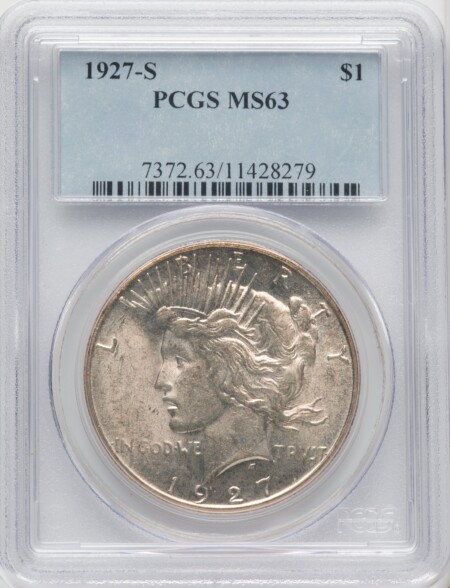 1927-S S$1 63 PCGS