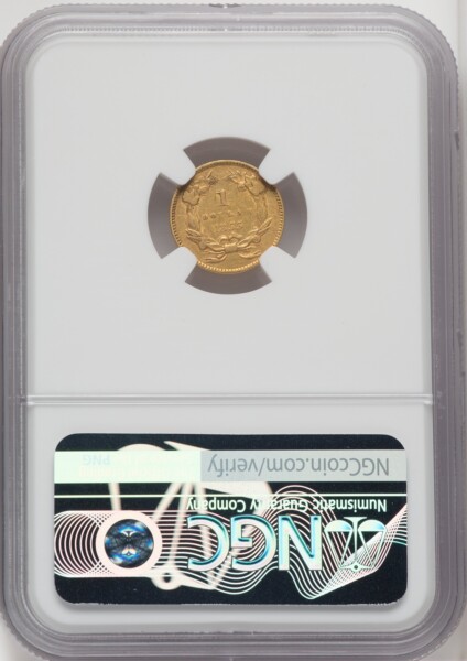 1855 G$1 Type Two, MS 55 NGC