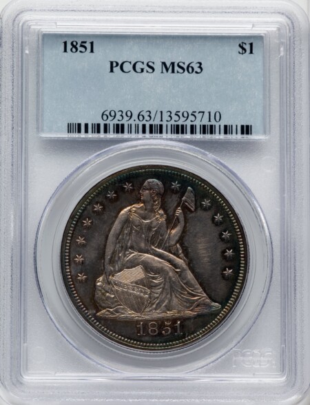 1851 S$1 63 PCGS