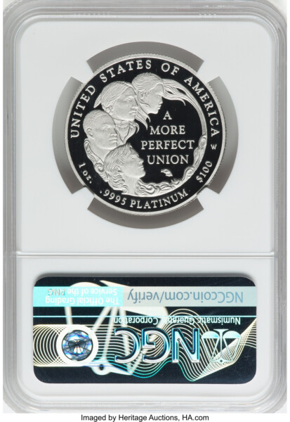 2009-W $100 One-Ounce Platinum Eagle First Strike, DC 70 NGC
