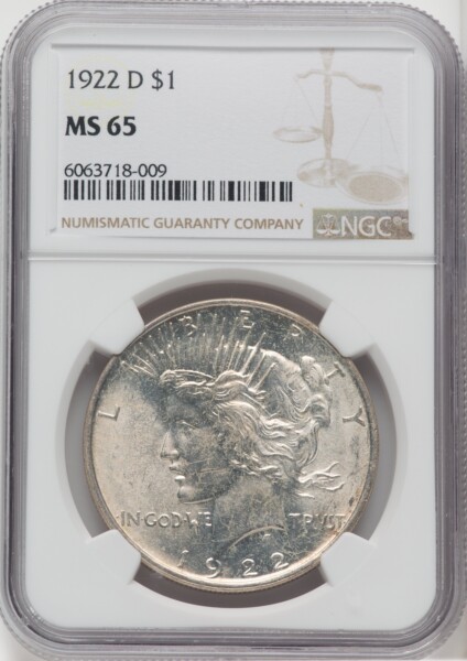 1922-D S$1 65 NGC