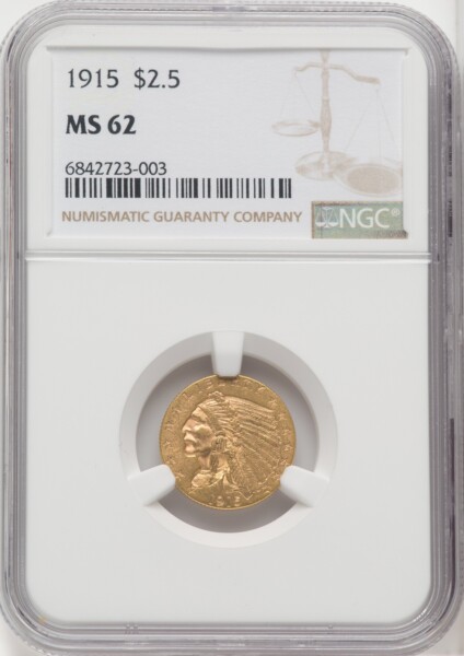1915 $2 1/2 62 NGC