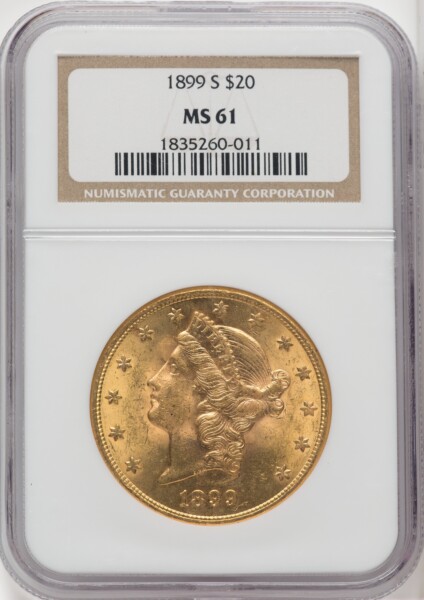 1899-S $20 61 NGC