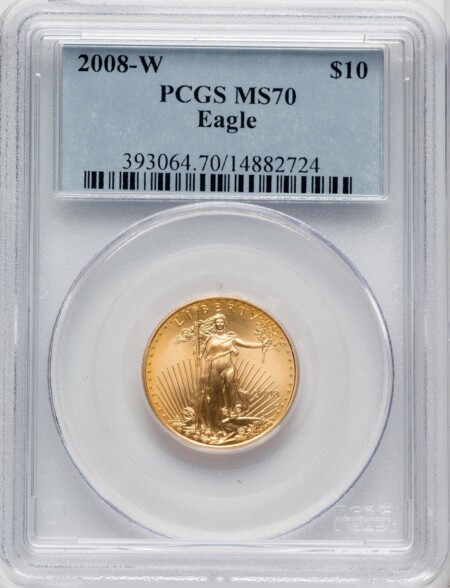 2008-W $10 Quarter-Ounce Gold Eagle, MS 70 PCGS