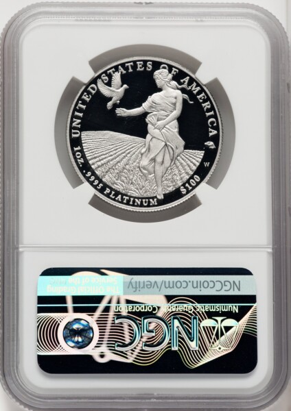 2011-W $100 One-Ounce Platinum Eagle, Statue of Liberty, PR, DC 70 NGC