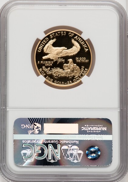 1991-P $25 Half-Ounce Gold Eagle, DC Mike Castle 70 NGC