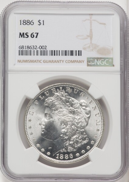 1886 S$1 67 NGC