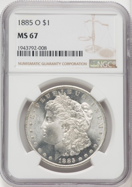 1885-O S$1 67 NGC