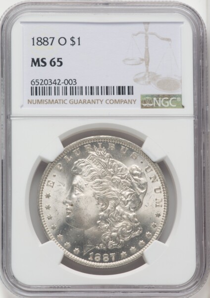 1887-O S$1 65 NGC