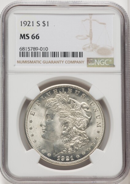 1921-S S$1 66 NGC
