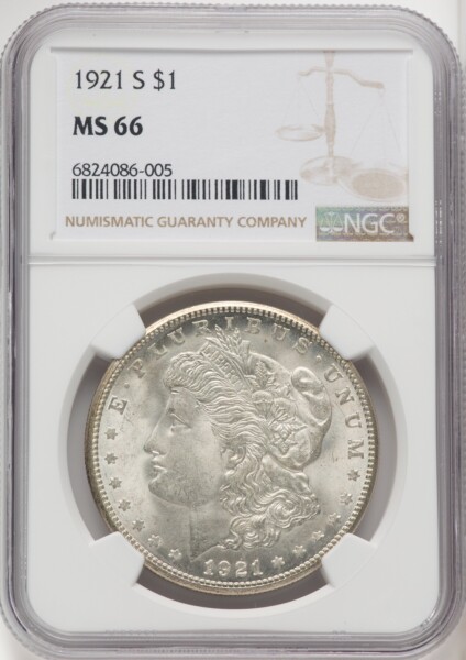 1921-S S$1 Mike Castle 66 NGC