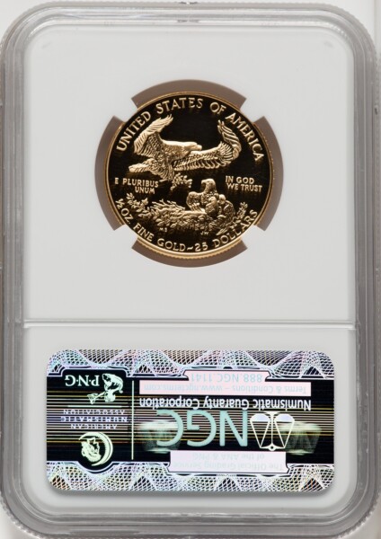 1991-P $25 Half-Ounce Gold Eagle, DC Brown Label 70 NGC