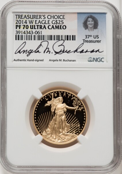 2014-W $25 Half-Ounce Gold Eagle, DCAM 70 NGC