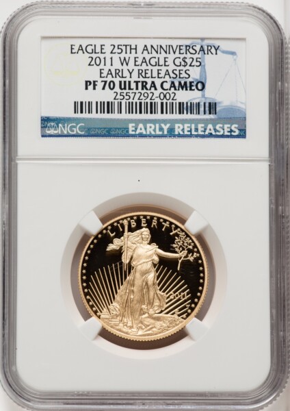 2011-W $25 Half-Ounce Gold Eagle First Strike, DC 70 NGC