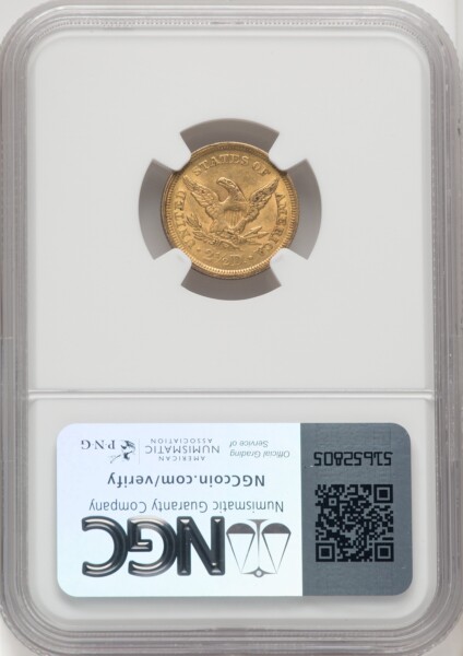 1853 $2 1/2 55 NGC