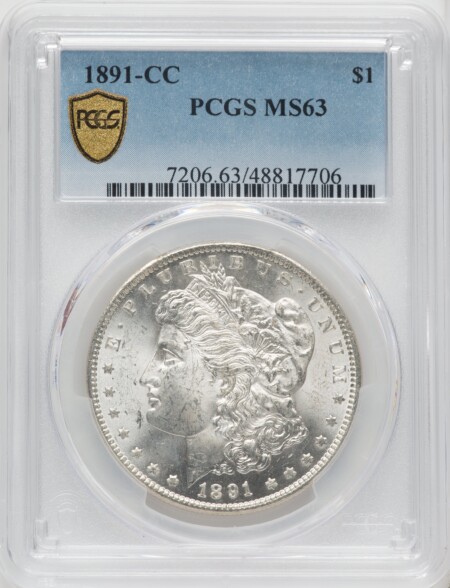 1891-CC S$1 PCGS Secure 63 PCGS