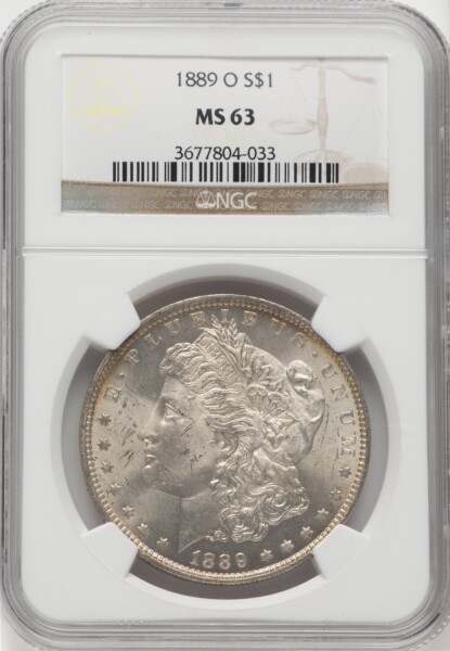 1889-O S$1 63 NGC