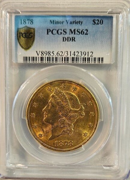 1878 $20 62 DDR PCGS Secure