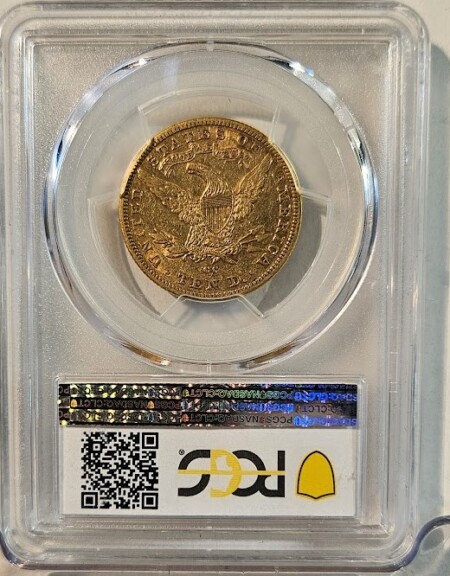 1892-CC $10 45 PCGS