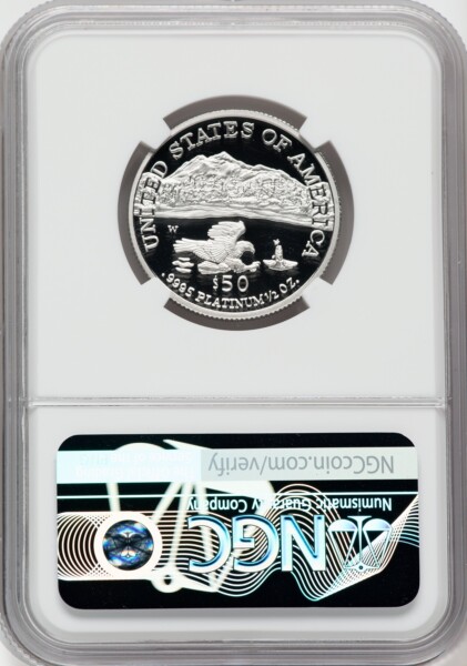 2002-W $50 Half-Ounce Platinum Eagle, PR, DC 70 NGC