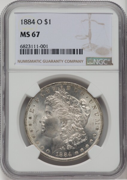 1884-O S$1 67 NGC